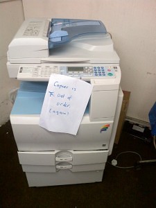 Service repair maintenance copiers printers fax laser printers inkjet